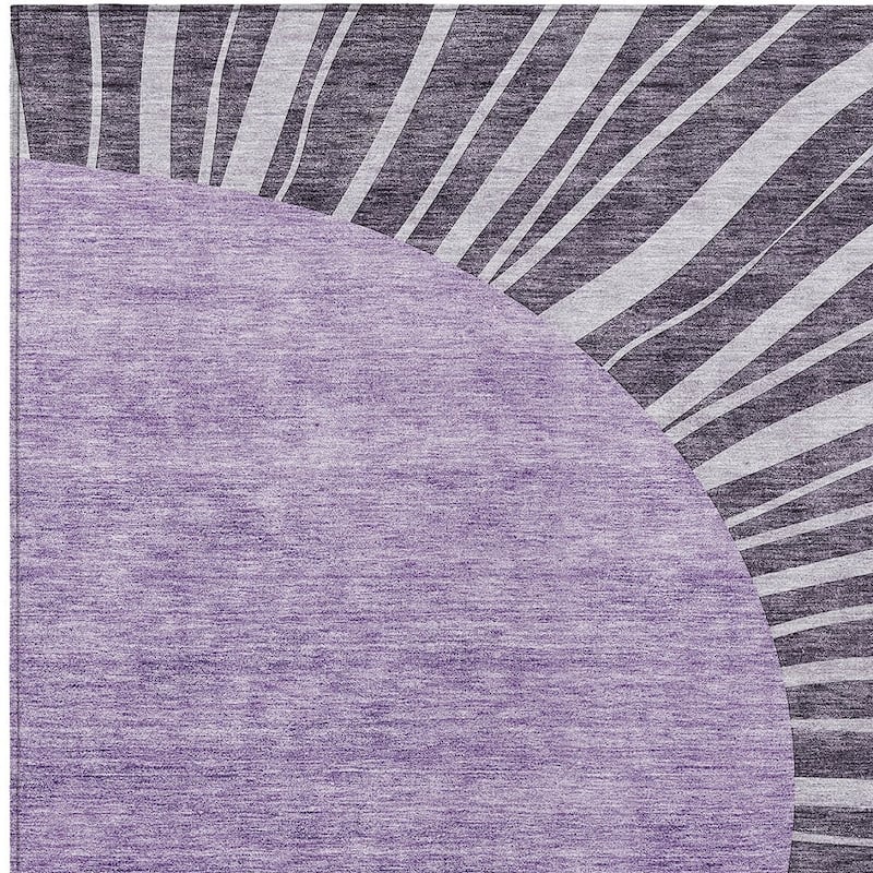 HomeRoots Abstract Transitional Rectangle Outdoor Rug