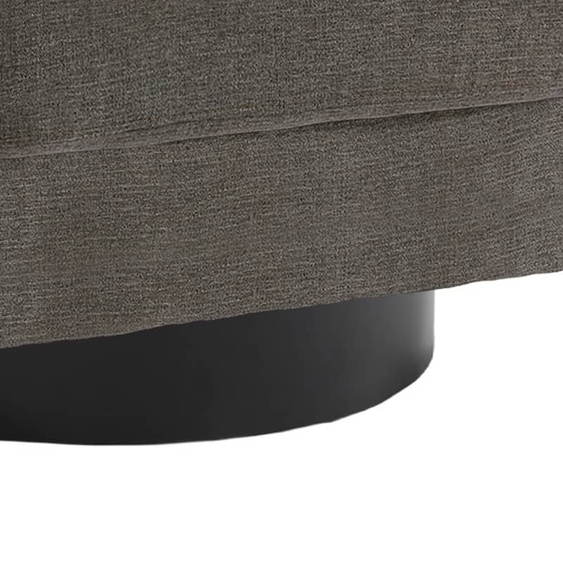 Modern Round Swivel Accent Chair Set of 2 Barrel Chair for Living Room