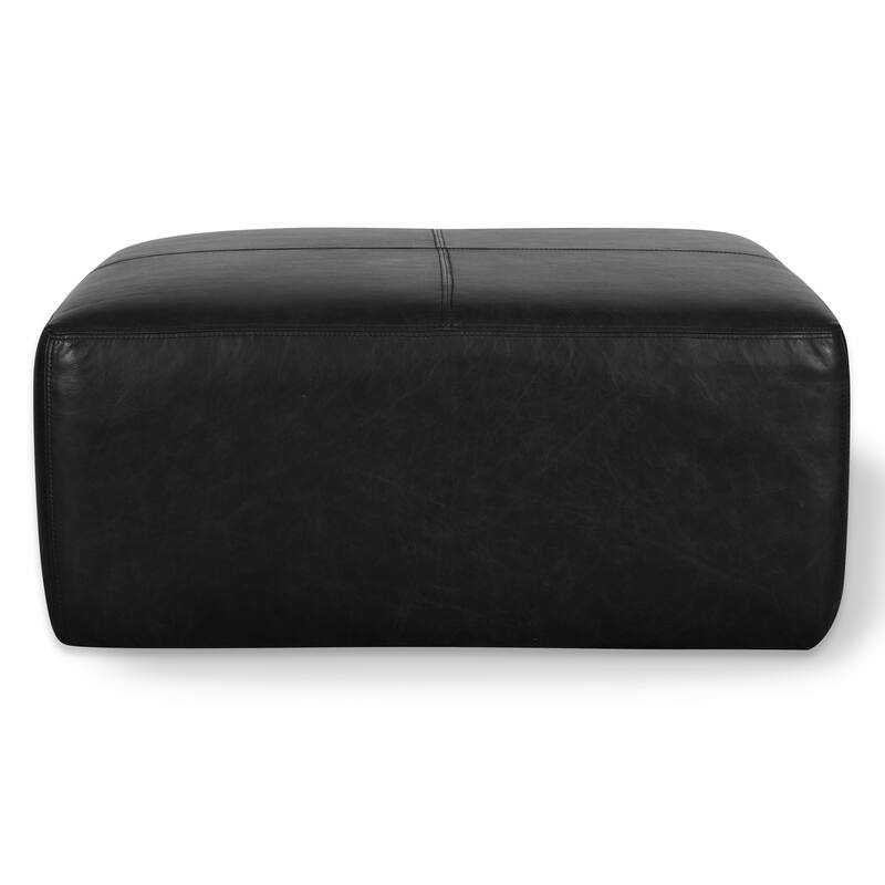 Poly & Bark Sequoia Ottoman - Full Grain Genuine Italian Leather