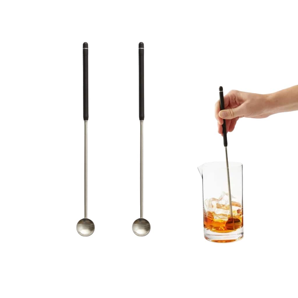 Rabbit Cocktail Spin Spoon, Set of 2
