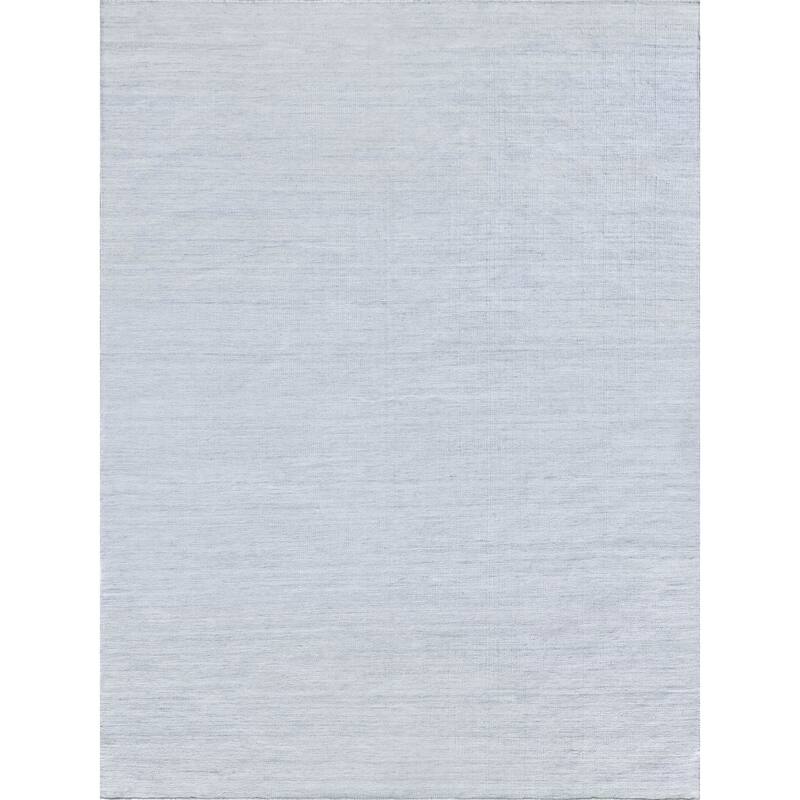EXQUISITE RUGS Kashmir Indoor/Outdoor Flatweave PET yarn Light Blue Area Rug.