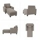 preview thumbnail 4 of 35, Stockton Chaise Lounge with Arms by Bush Furniture