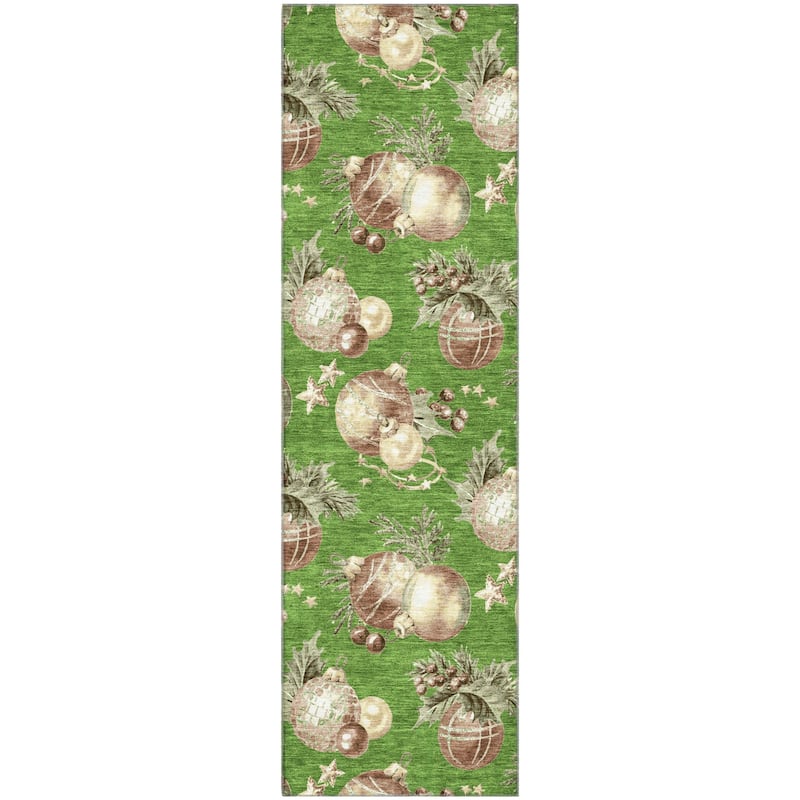 Premium Washable Super Soft Holiday Ornament Mayfield Rug