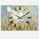 preview thumbnail 2 of 4, Designart 'Snowy Egret in Flight vII' Cottage 3 Panels Large Wall CLock - 36 in. wide x 28 in. high - 3 panels