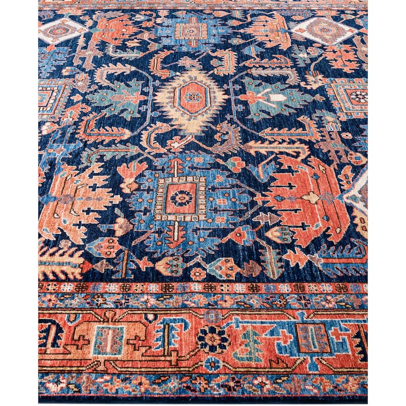 Serapi One-of-a-Kind Hand-Knotted Area Rug - Blue - 8' 2" x 9' 11"