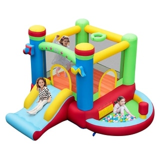 Costway Bountech Inflatable Bounce House Kids Music-Themed Castle with - without blower