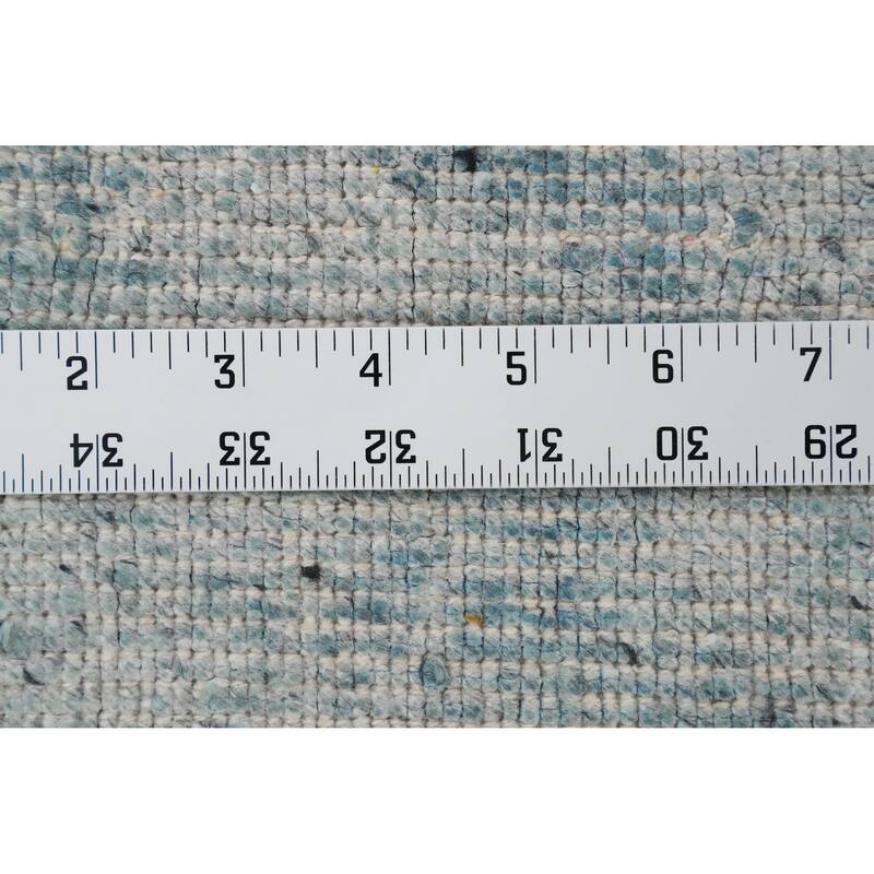 Hand Knotted Oriental Viscose Silk Carpet Modern Animal Pictorial Green Abstract Area Rug - 7' 10'' X 5' 8''