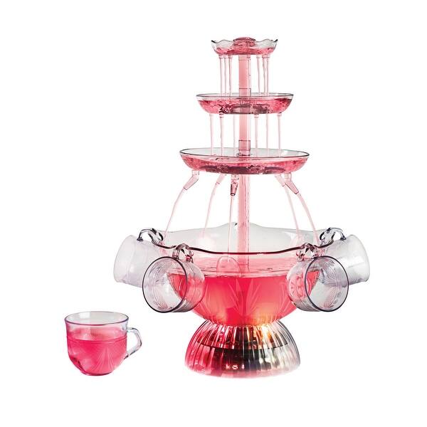 slide 2 of 6, Nostalgia Vintage Collection Lighted Party Fountain Clear
