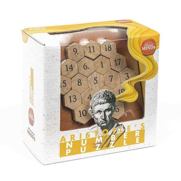 slide 2 of 2, Great Minds Aristotles Number 3D Brain Teaser Puzzle