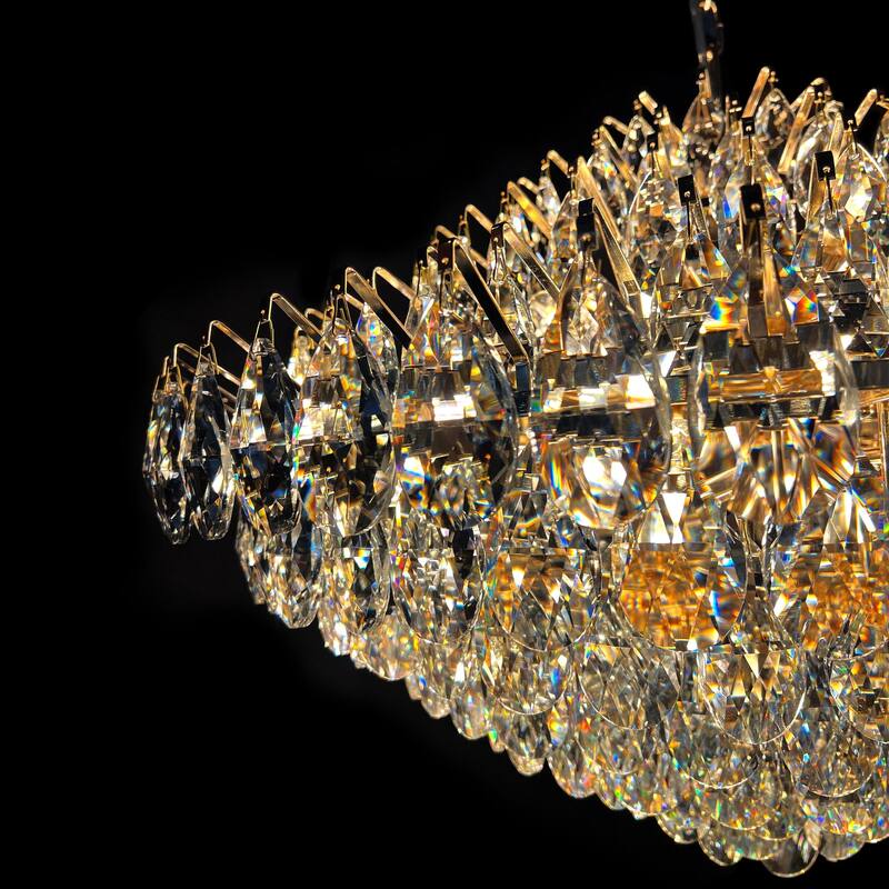 Empire Crystal Round Chandelier 31"