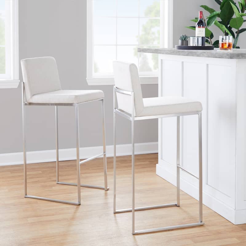 Silver Orchid Forrest High Back Bar Stool - Set of 2