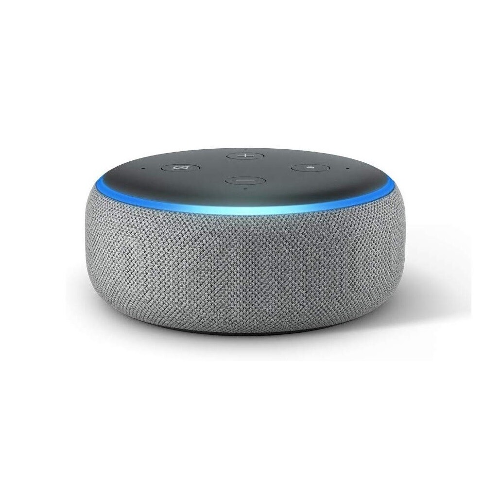 Amazon Echo Dot 3rd Generation Smart Speaker with Alexa - Heather Gray - Grey - 1.6" (Grey) Amazon Echo Dot 3rd Generation Smart Speaker with Alexa - Heather Gray - Grey - 1.6" (Grey)