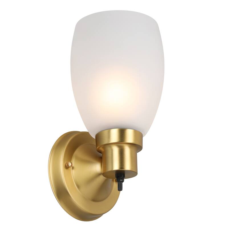 Lydia Transitional 1-Light Indoor Dimmable Wall Light - Satin Gold