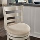 preview thumbnail 11 of 43, Verona Linen Ladder Back Swivel Bar Stool by iNSPIRE Q Classic