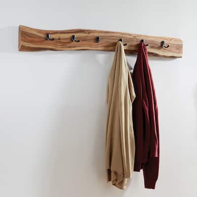 Modern Light Brown Wood Wood Coat Hook