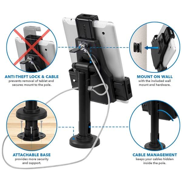 Shop Mount It Secure Universal Tablet Pos Kiosk With Wall Bracket