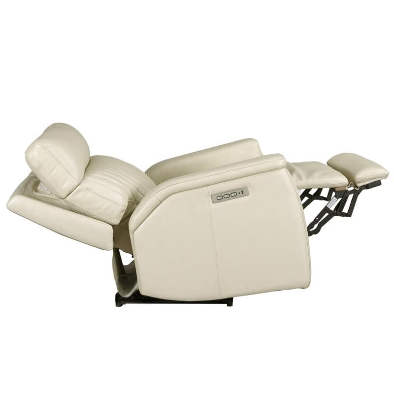 Genuine Leather Zero Gravity Power Reclining Sofa with Headrest, Lumbar & USB, Living Room Set