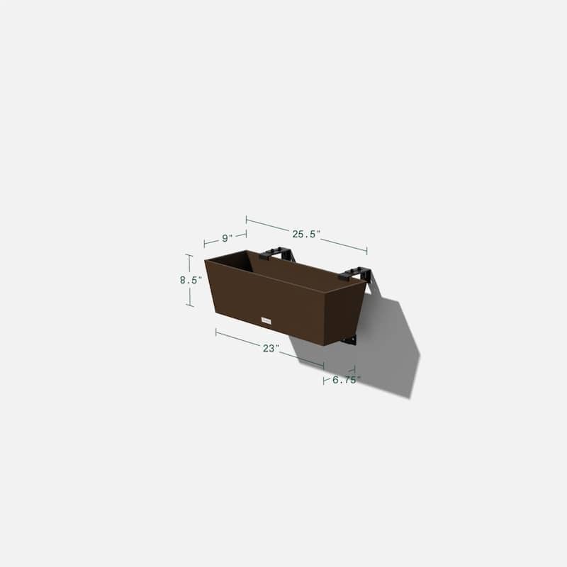Pure Series Railing Window Box Planter