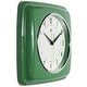 preview thumbnail 29 of 63, Infinity Instruments Retro 9.25-inch Square Wall Clock - 9.25 x 1.875 x 9.5