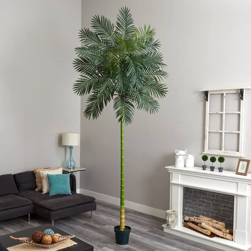 Artificial Palm Tree 10ft Indoor Outdoor Tree Home Decor - Green