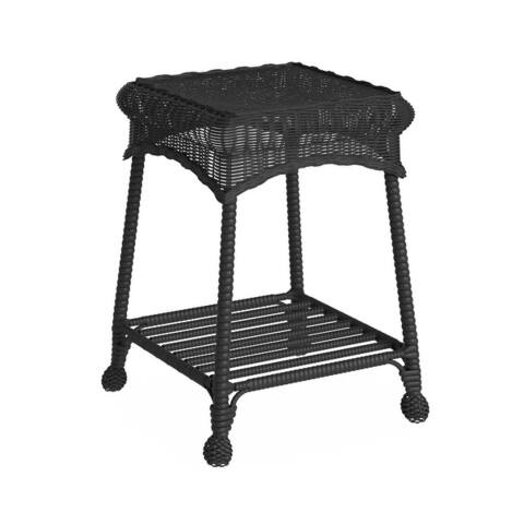 Sadie Outdoor Wicker Patio End Table by Havenside Home