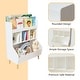 preview thumbnail 9 of 14, Toy Storage Organizer, Kids Bookshelf and Toy Storage with Legs, Multifunctional Storage Organizer, Children Bookcase
