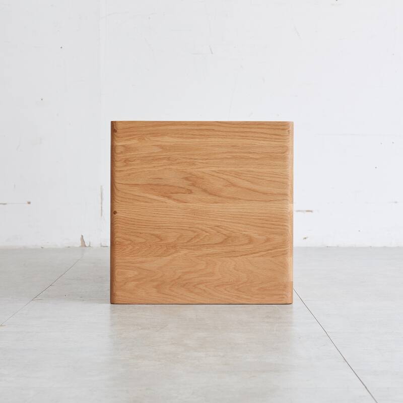 Solid Oak Storage Cabinet for Living Room