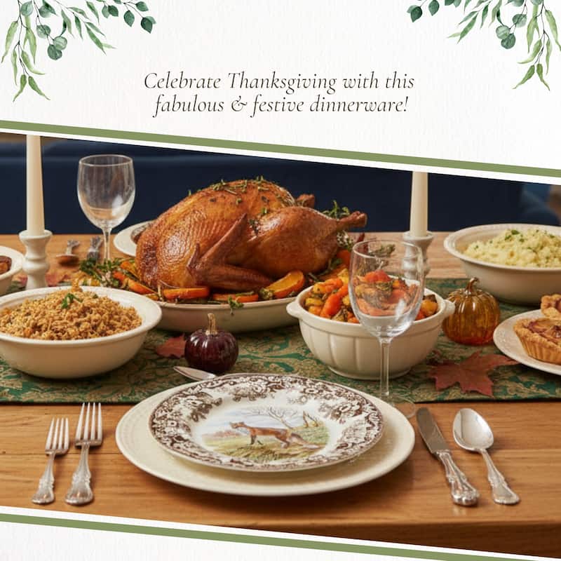 Spode Woodland Dinner Plate Animal Motifs