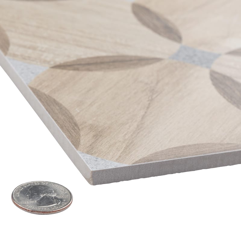 Merola Tile Komi Mossy 7-7/8" x 7-7/8" Porcelain Floor and Wall Tile