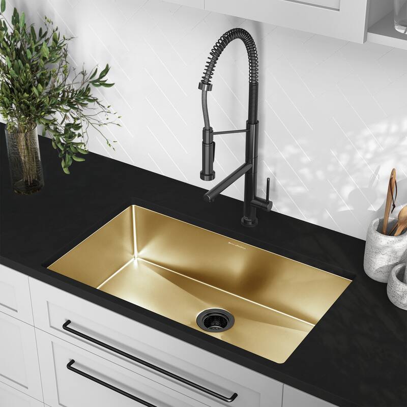 Rivage 32 x 19 Undermount Kitchen Sink - Gold