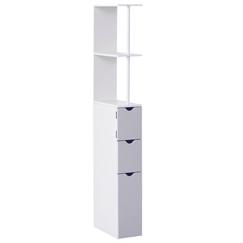 Bathroom Tower Storage Cabinet - 6" W x 13" D x 55.25" H