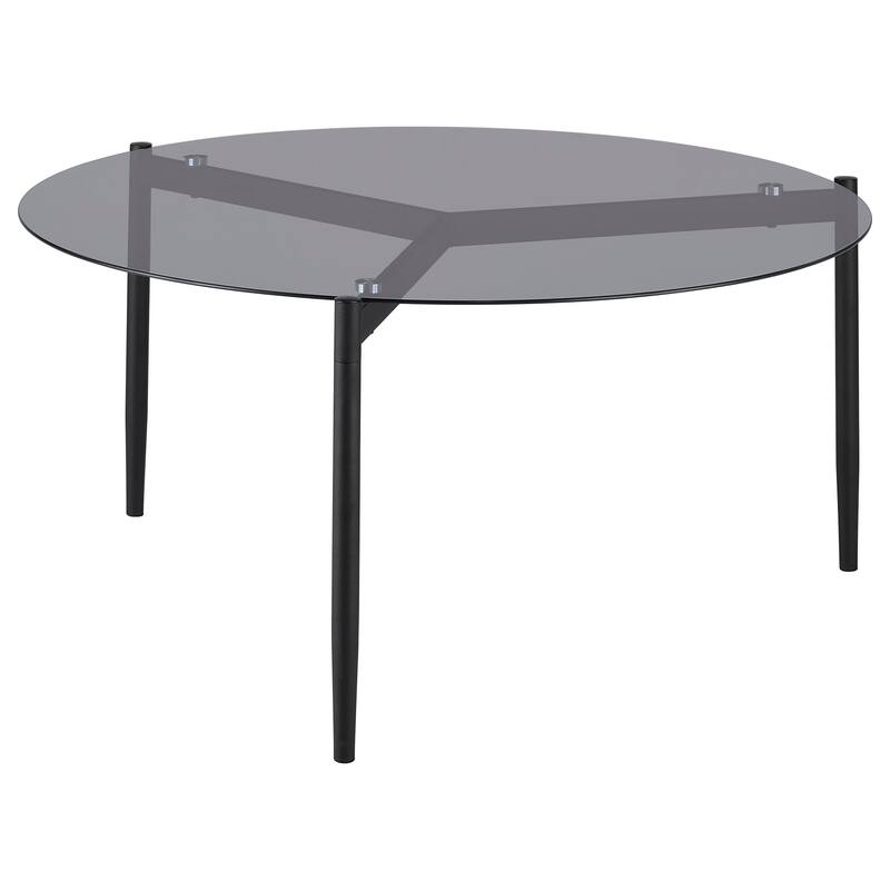 Rosalie Round Coffee And End Table Set Grey