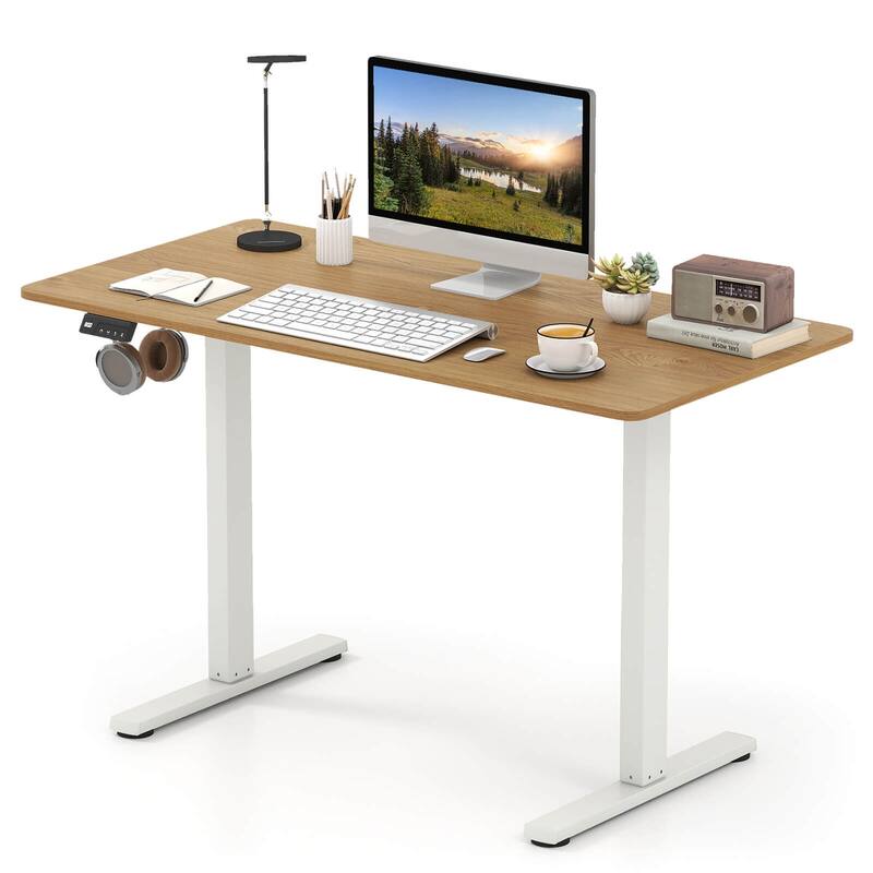 Costway 48” x 24” Electric Standing Desk with LED Display 2 Memory