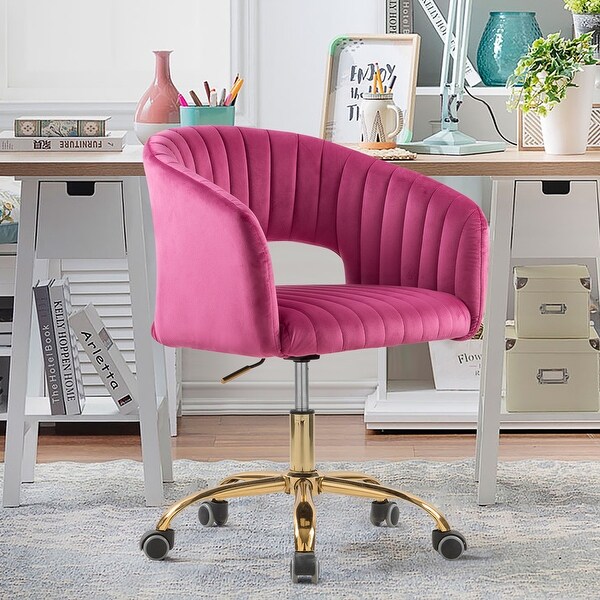 Desk chair with hotsell rose gold legs