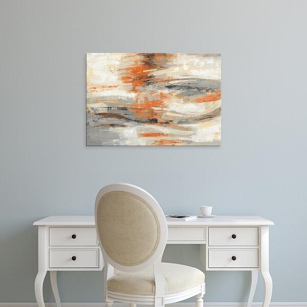 Easy Art Prints Silvia Vassileva's 'Golden Dust Crop Orange' Premium Canvas Art