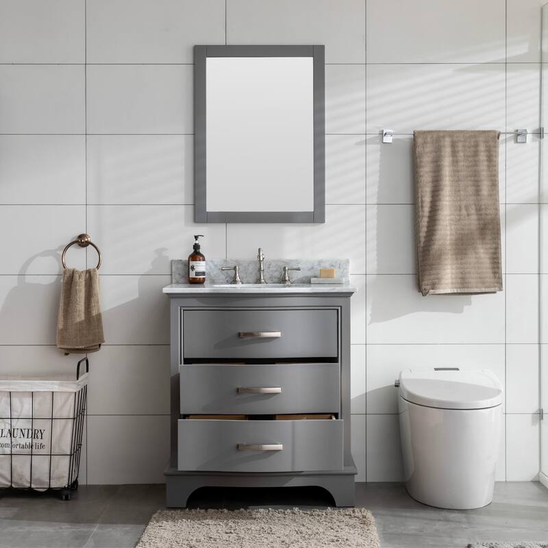 Sudio Design Monroe 30" Bathroom Vanity - 30" Single Sink