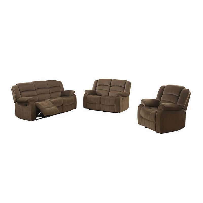 Bill 2-piece Contemporary Brown Reclining Living Room Set