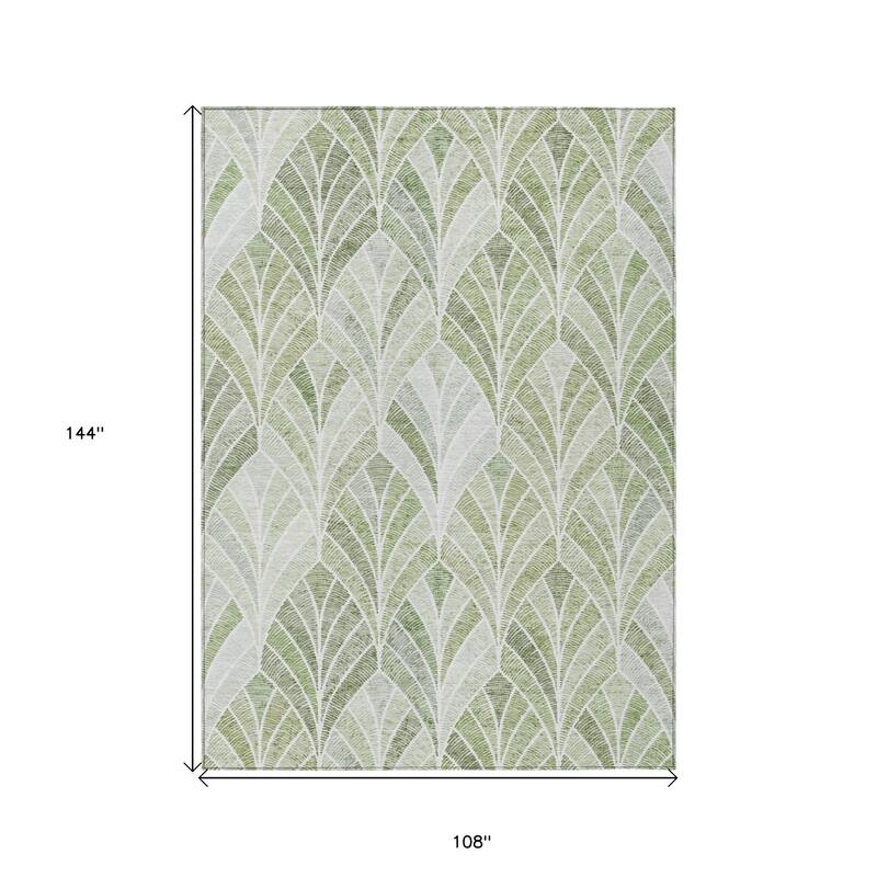 HomeRoots Geometric Transitional Rectangle Outdoor Rug