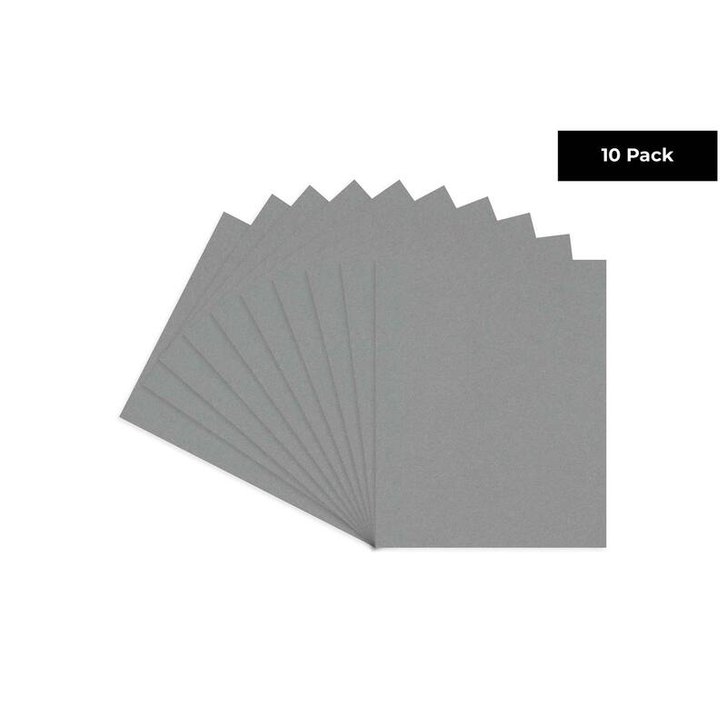 Mid Grey 5x7 Backing Board Uncut Photo Mat Board (10Sheets) Bed