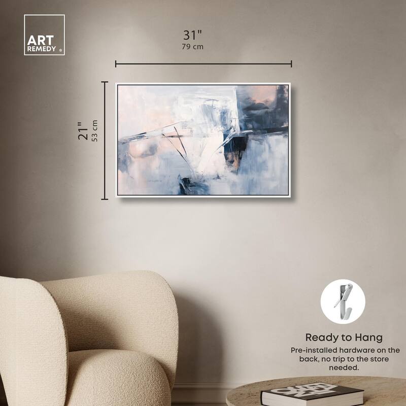 Blue Rapture I Canvas by Art Remedy