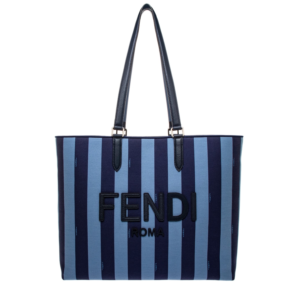 Fendi Pequin Jacquard Tote