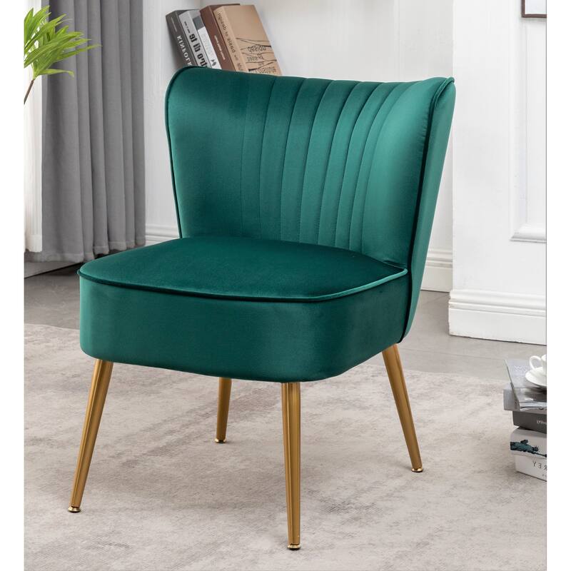 Sauter 23.2" Wide Mid-Century Modern Microfiber Accent Chair