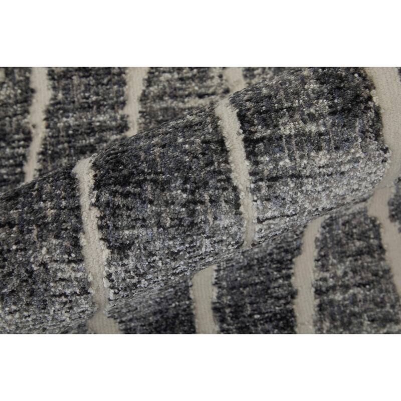 Grand Bazaar Kiba Machine Made Abstract Transitional Area Rug