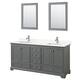 Option Dark Gray, Chrome Trim, Giotto Quartz Top