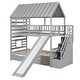preview thumbnail 11 of 13, Bunk beds with rollers and slides, storage stairs, roof and window design