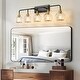 preview thumbnail 27 of 151, Modern Vanity Lights Dimmable Bathroom Light Fixtures with Glass Shade