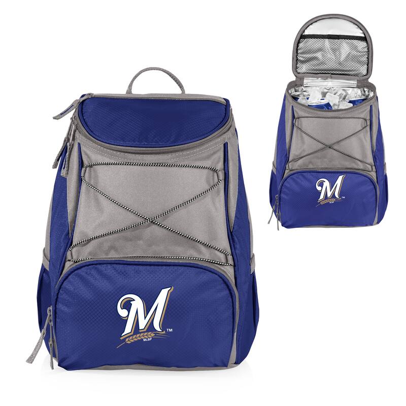 Picnic Time PTX MLB National League Backpack Cooler - Milwaukee Brewers