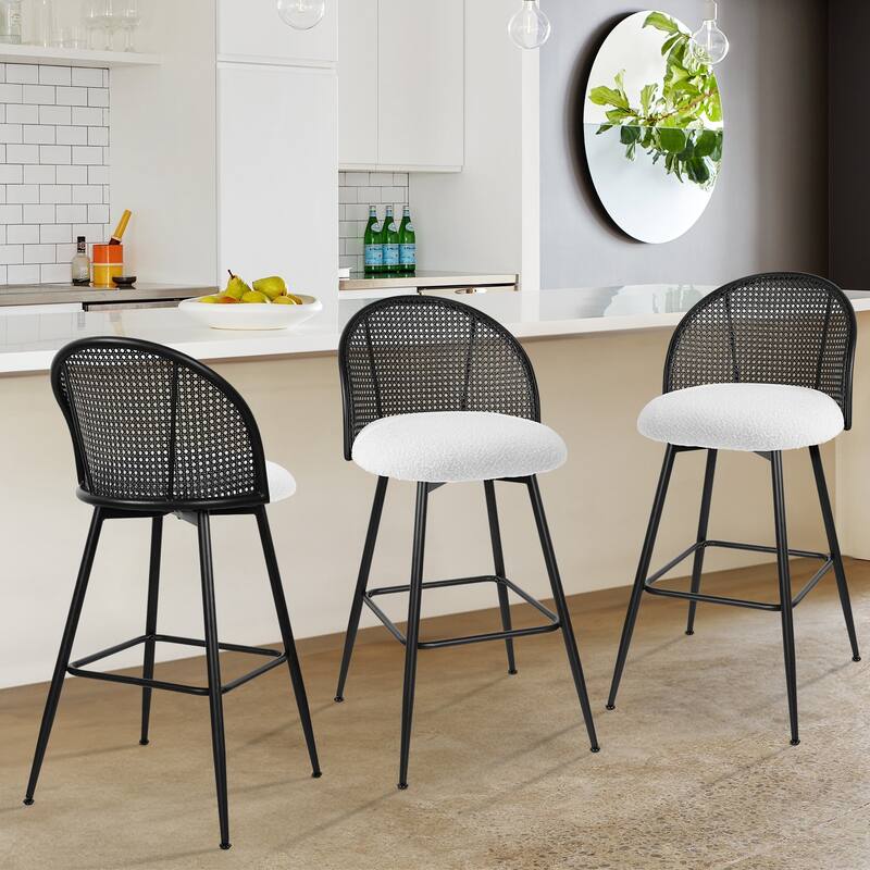 26"/29" Swivel Barstools Counter Height Bar Stool w/ Metal Legs