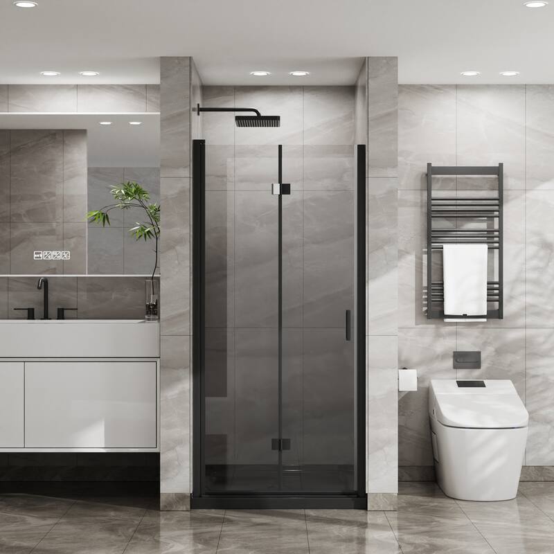 34"x 72" Bifold Frameless Glass Shower Door