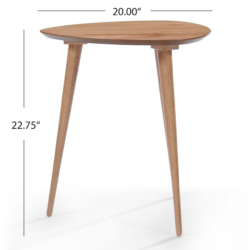 Naja Mid-Century Wood End Table by Christopher Knight Home - 20" L x 20" W x 22.75"H